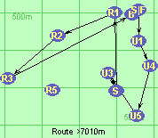 Route >7010m