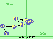 Route >2460m