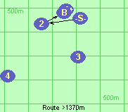 Route >1370m