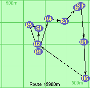 Route >5900m