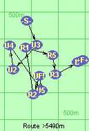 Route >5490m