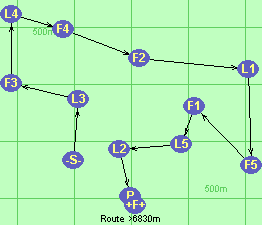 Route >6830m