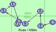 Route >1590m